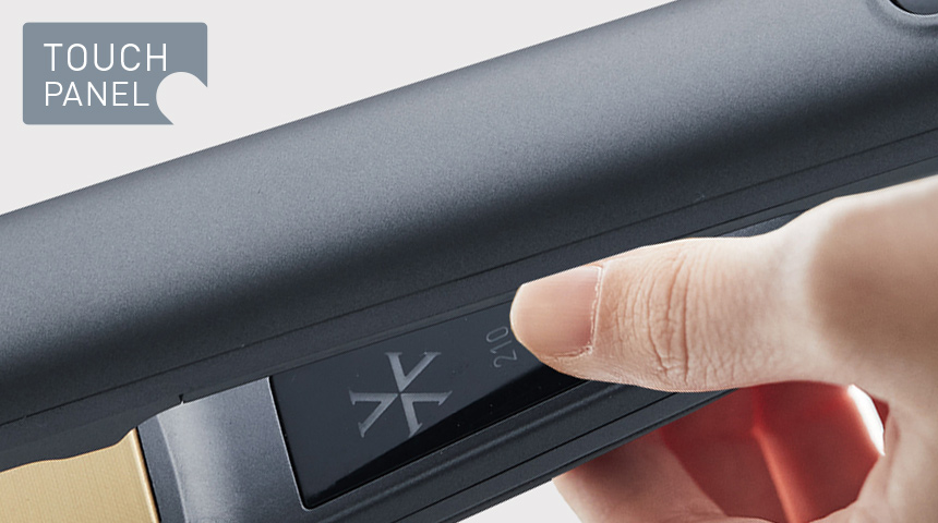 タッチパネルで簡単操作。