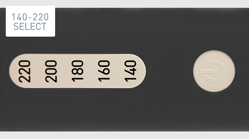 選べる温度設定