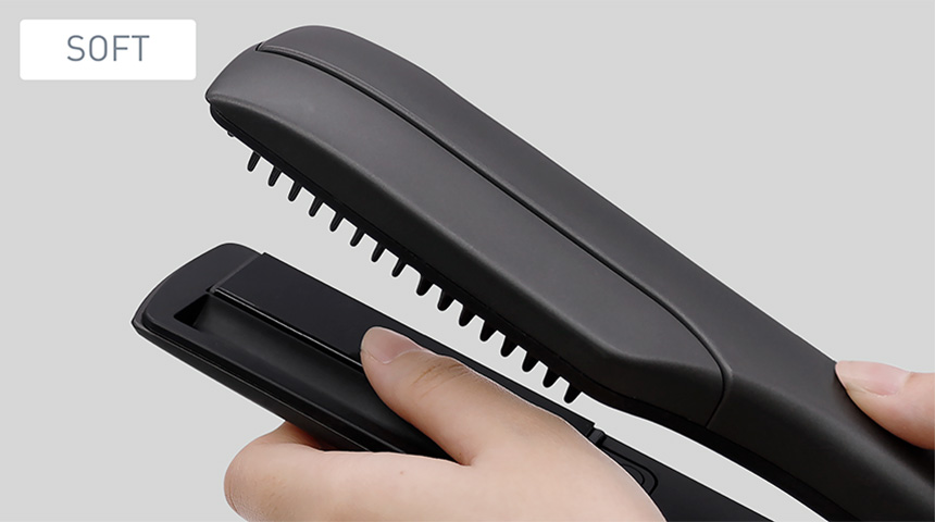 片面ソフトプレスクッション機構搭載