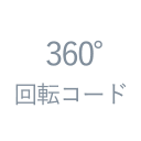 360度回転コード