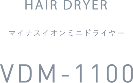 マイナスイオンミニドライヤー VDM-1100