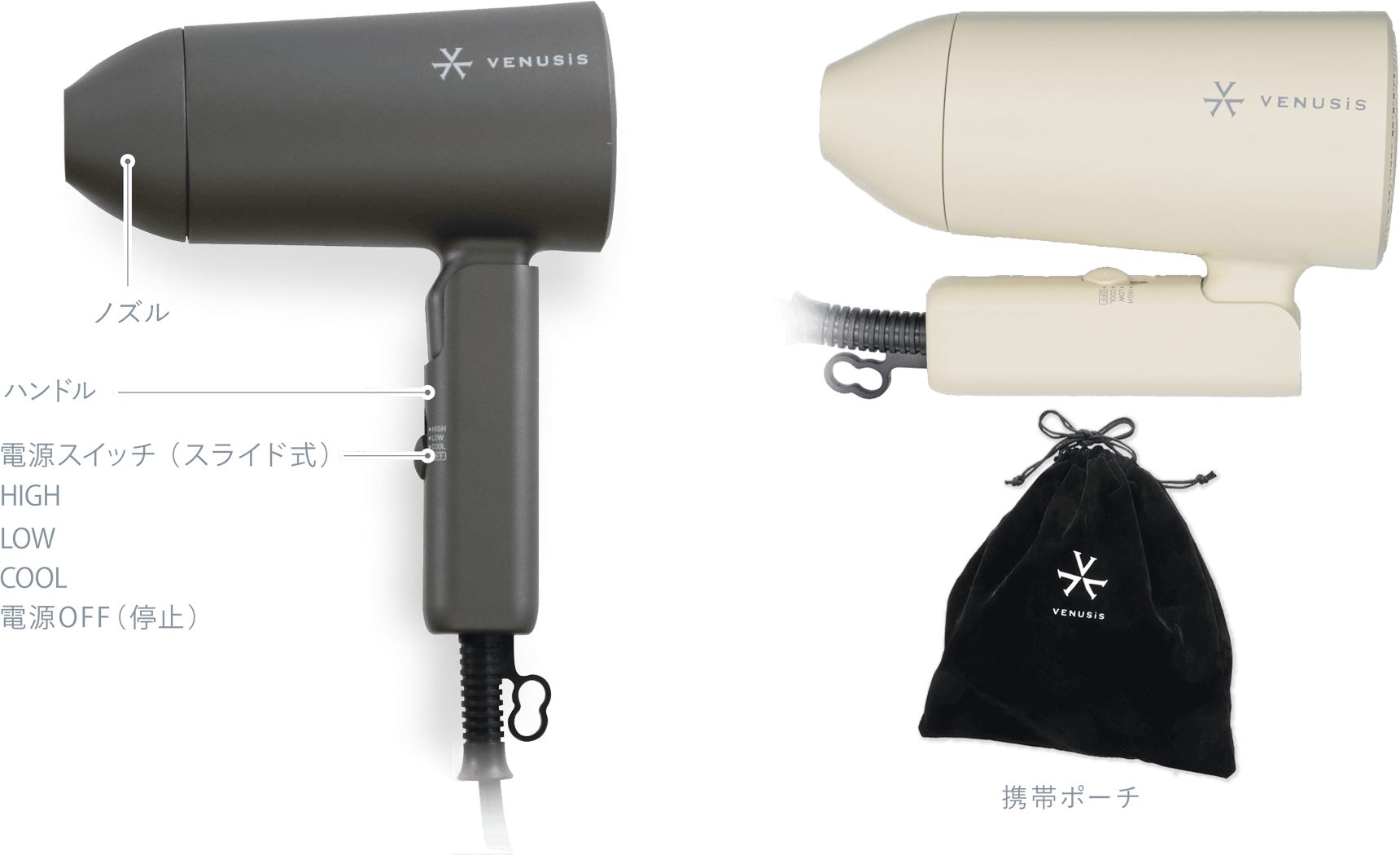 マイナスイオンミニドライヤー VDM-1100