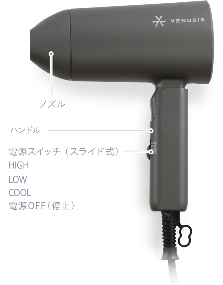 マイナスイオンミニドライヤー VDM-1100