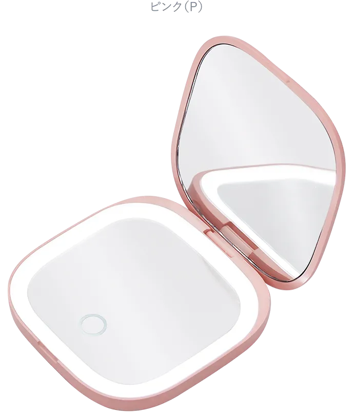 コンパクトLEDミラー VML-4000-3X ピンク