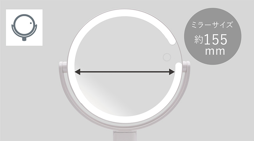 鏡サイズ約135mm